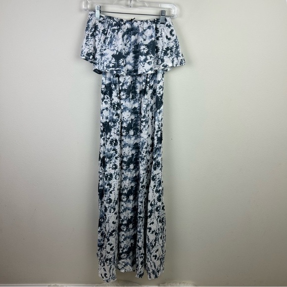 NWT Japna Tie-Dye off the shoulder tube top boho maxi dress size: S - Picture 8 of 9